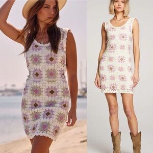 Saltwater Luxe Memphis Crochet Mini Dress